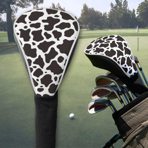 Cow pattern background golf head cover
