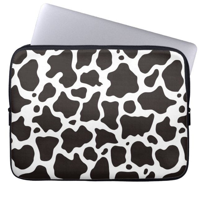 Cow pattern background laptop sleeve (Front)