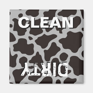 Cow pattern background magnet