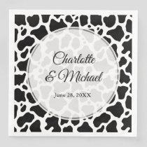 Cow Pattern Background Paper Dinner Napkin