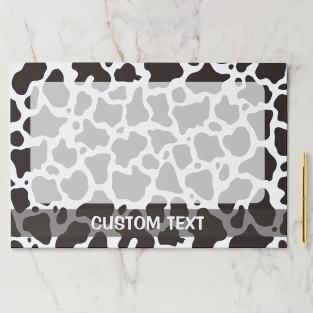 Cow pattern background paper pad (Insitu)