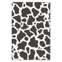 Black and White Cowhide Cow's Hide Patterned Tissue Paper