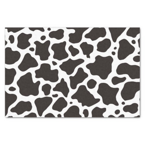 Cow pattern background tissue paper