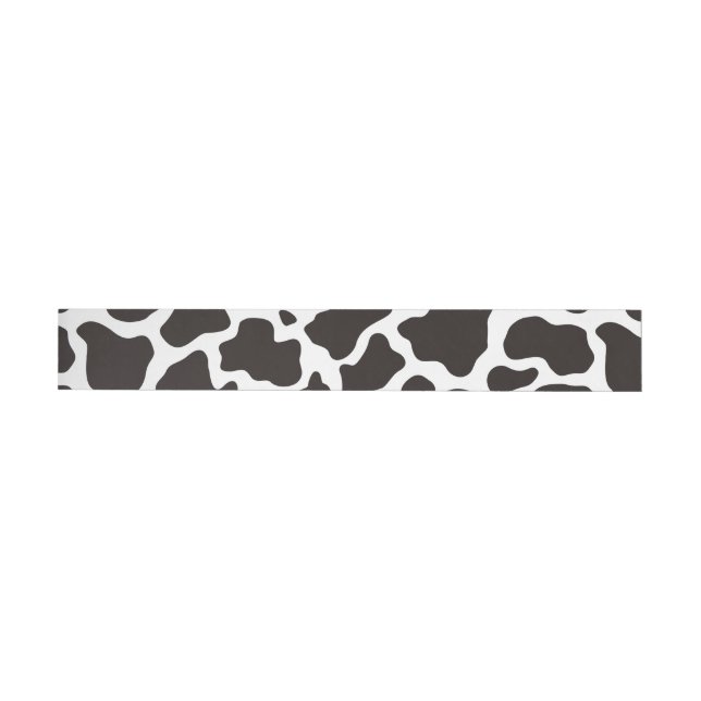 Cow pattern background wrap around address label (Individual)