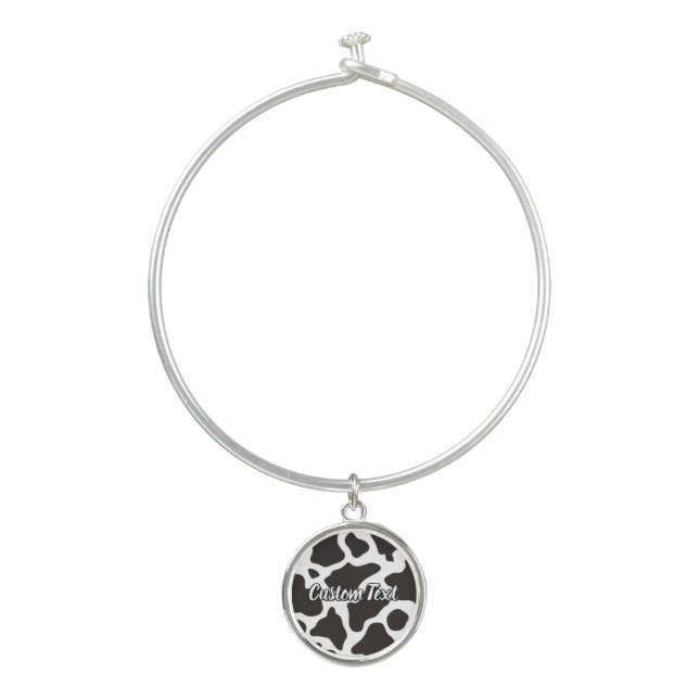 Cow Pattern Bangle Bracelet (Front)