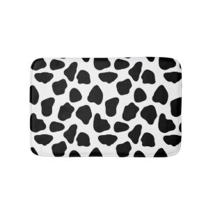 Cow pattern bath mat