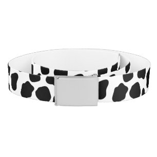 Cow pattern belt