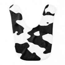 Cow Pattern Black and White Baby Bib