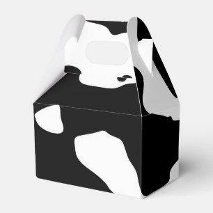 Cow Pattern Black and White Favor Boxes