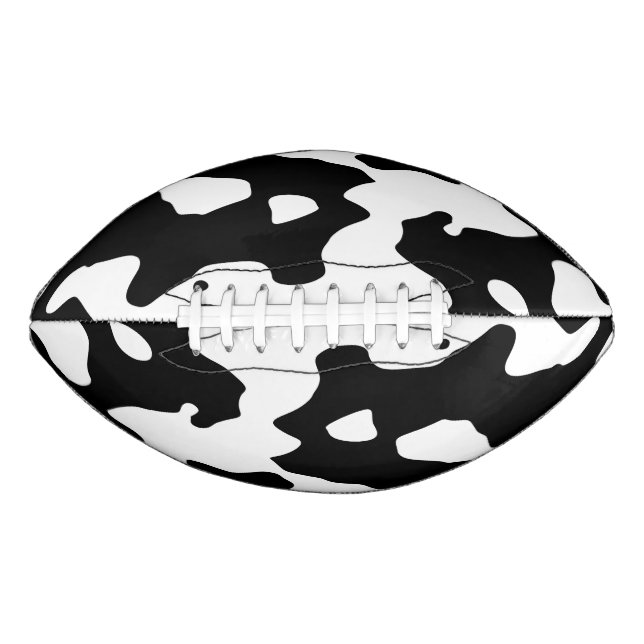 Cow Pattern Black and White Football (Front)