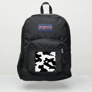 Cow Pattern Black and White JanSport Backpack