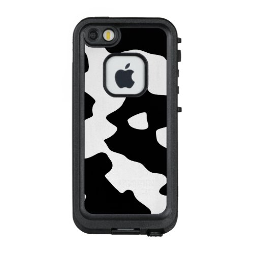 Cow Pattern Black and White LifeProof FRĒ iPhone SE55s Case