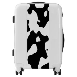 Cow Pattern Black and White Luggage