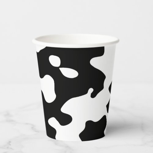 Cow Pattern Black and White  Paper Cups