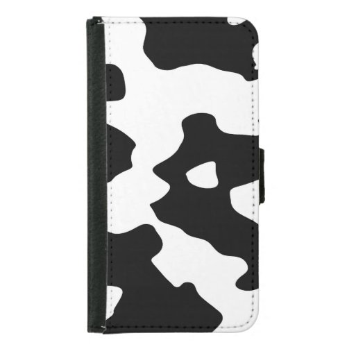 Cow Pattern Black and White Samsung Galaxy S5 Wallet Case