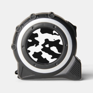 Cow Pattern Black and White  Tape Measure