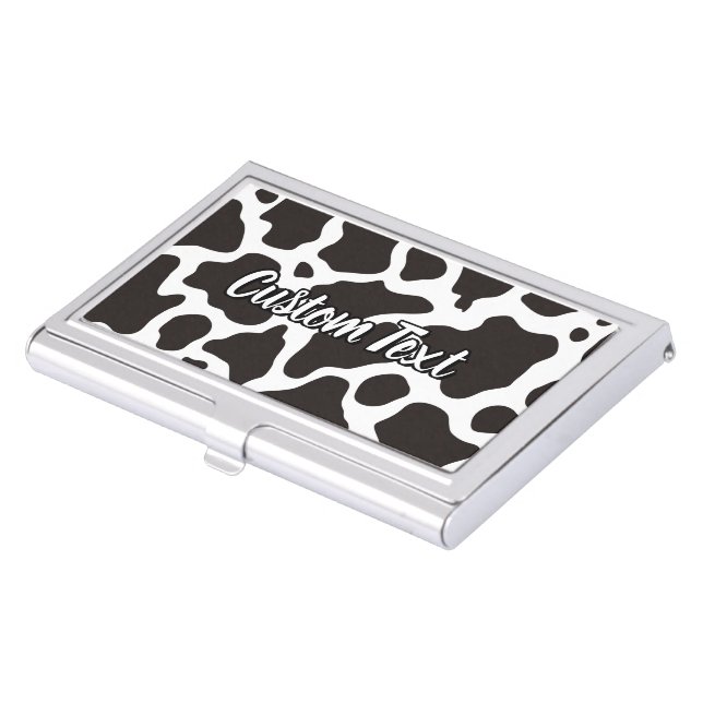 Cow Pattern Business Card Case (Front)