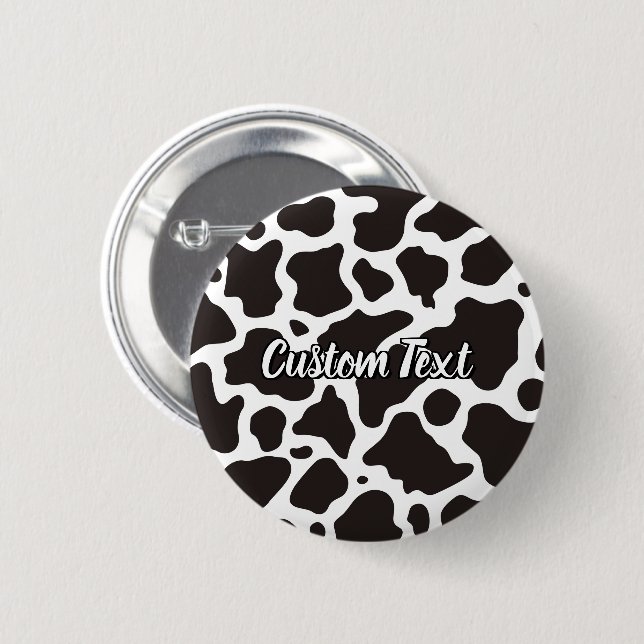 Cow Pattern Button (Front & Back)