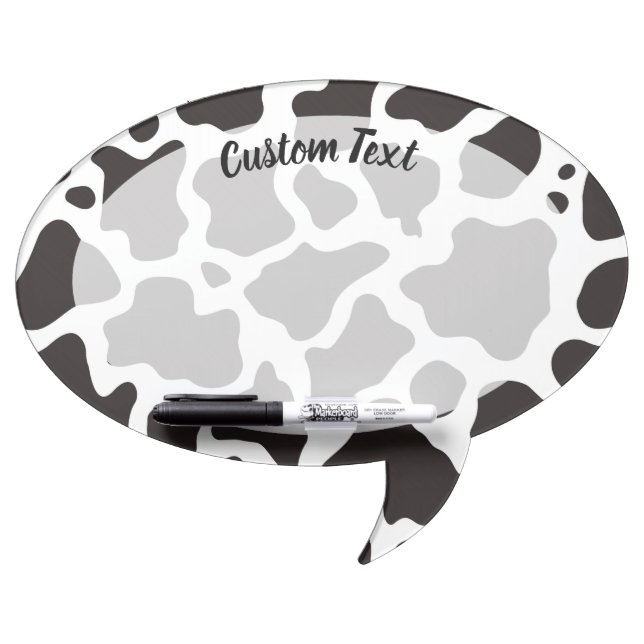 Cow Pattern Dry-Erase Board (Front)