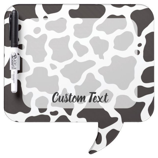 Cow Pattern Dry-Erase Board (Front)