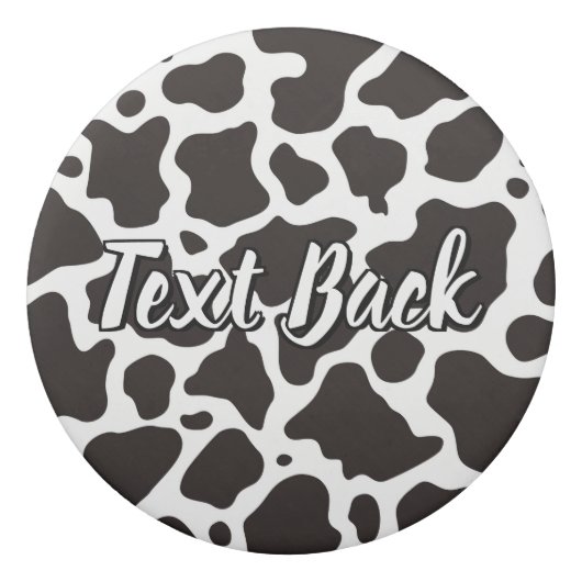 Cow Pattern Eraser (Back)