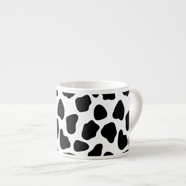 Cow pattern espresso cup (Front Right)