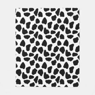 Cow pattern fleece blanket