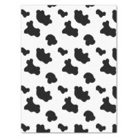 Black and White Cowhide Cow's Hide Patterned Tissue Paper