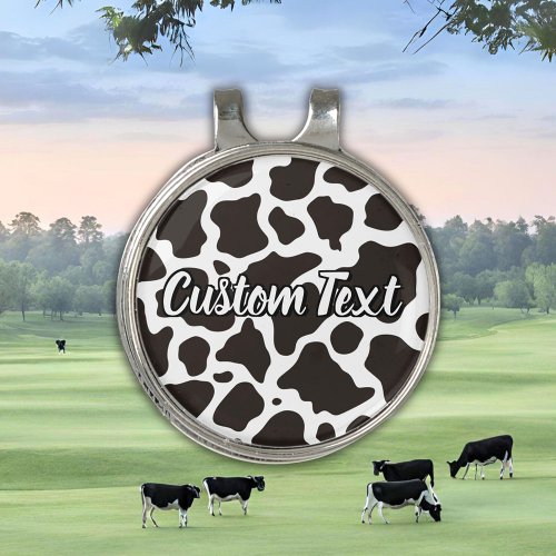 Cow Pattern Golf Hat Clip