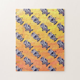 Cow Pattern Jigsaw Puzzle