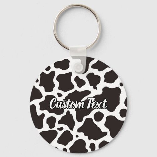 Cow Pattern Keychain