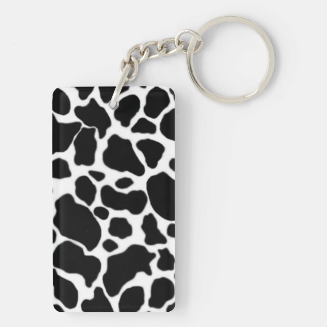 Cow Pattern Keychain (Back)
