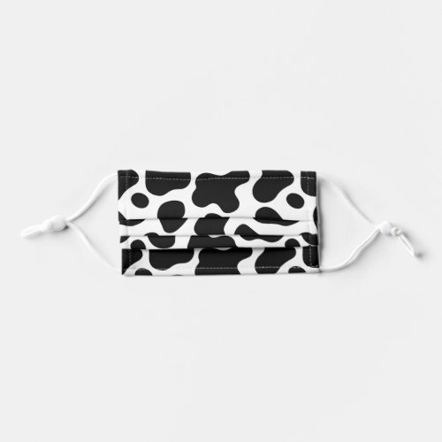 cow pattern kids cloth face mask