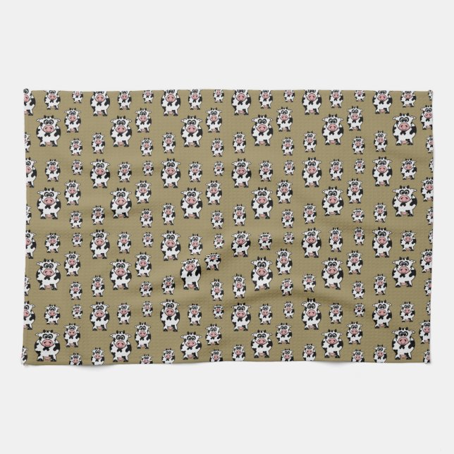 Cow Pattern Kitchen Towel (Horizontal)
