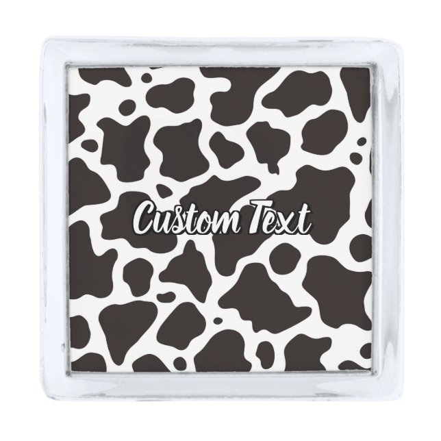 Cow Pattern Lapel Pin (Front)