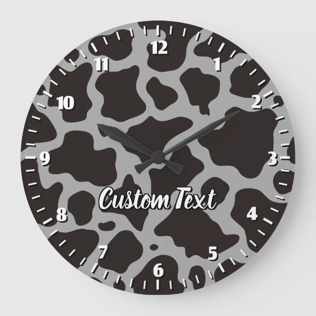 Cow Pattern Large Clock (Front)
