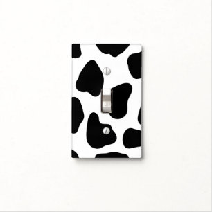 Cow pattern light switch cover