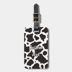 Cow Pattern Luggage Tag
