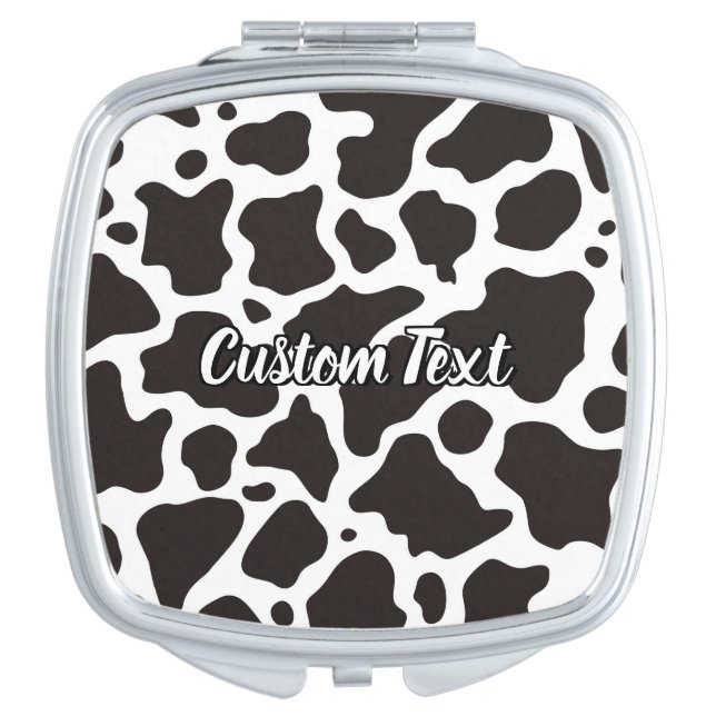 Cow Pattern Makeup Mirror (Front)
