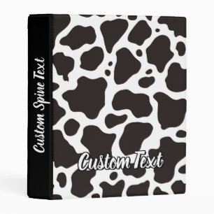 Cow Pattern Mini Binder