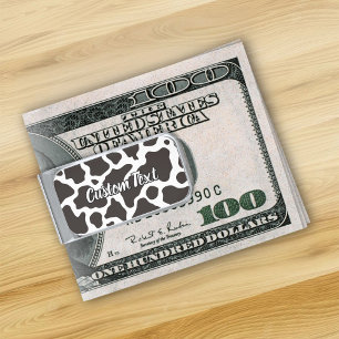 Cow Pattern Money Clip