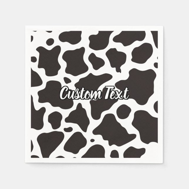 Cow Pattern Paper Napkins (Front)