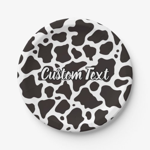 Cow Pattern Paper Plate
