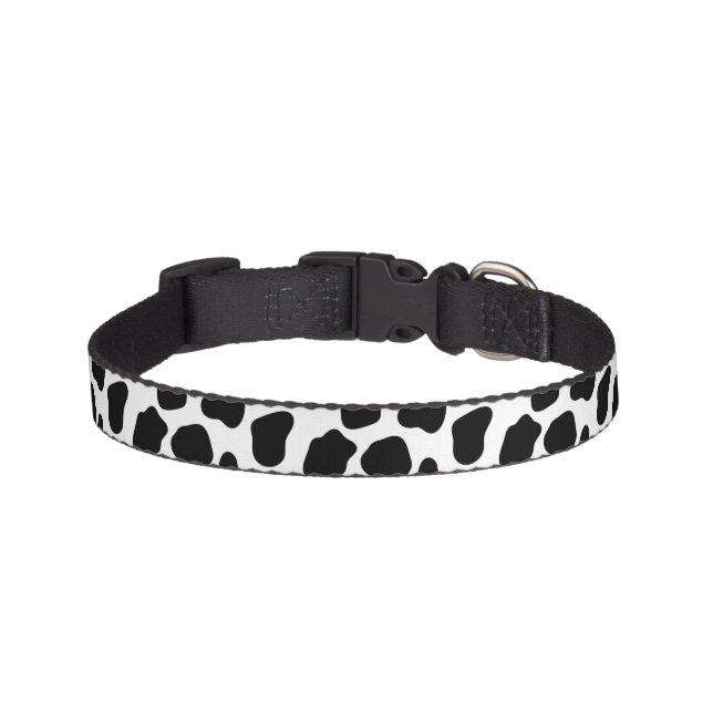 Cow pattern pet collar (Front)