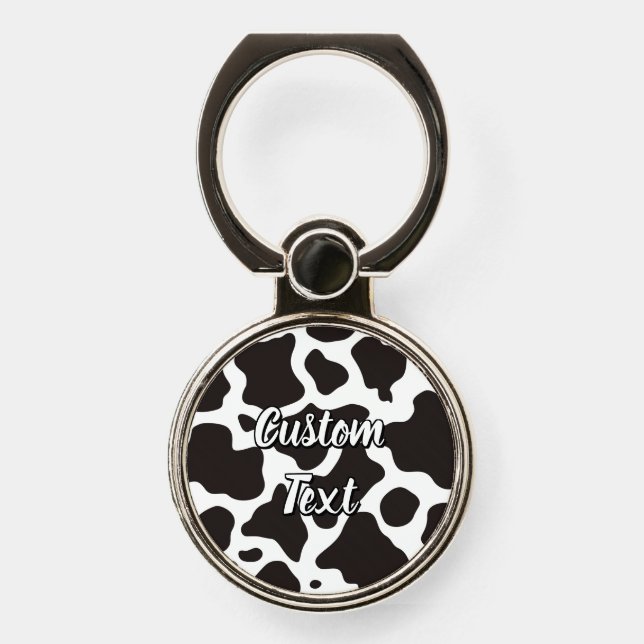 Cow Pattern Phone Ring Stand (Front)
