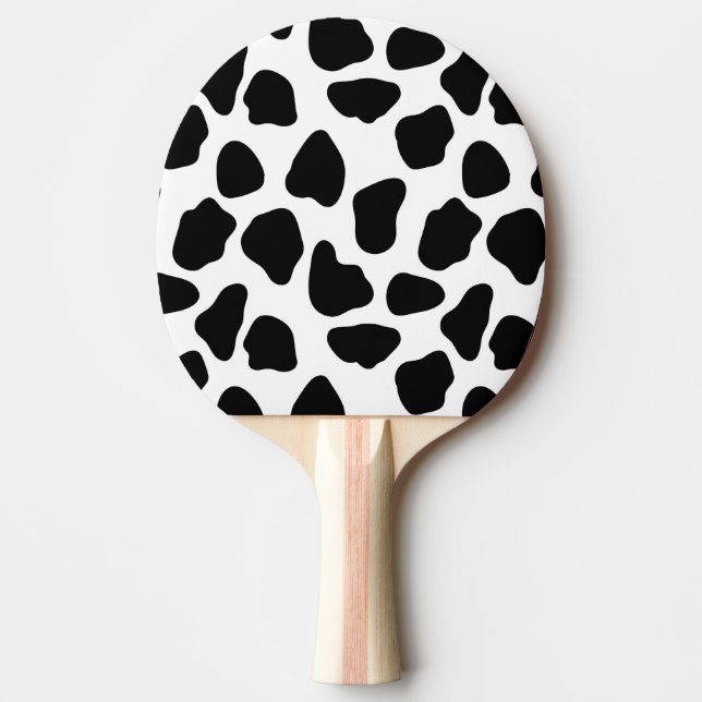 Cow pattern ping pong paddle (Front)
