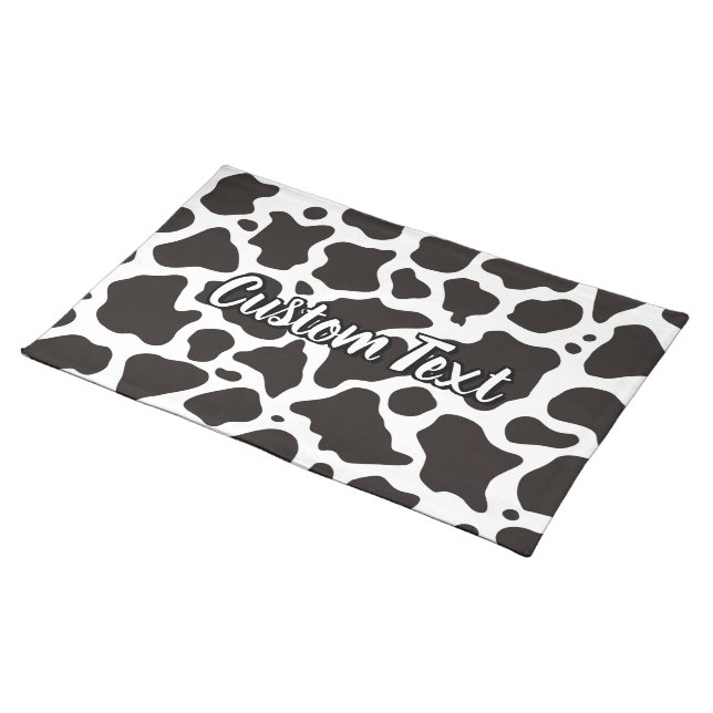 Cow Pattern Placemat (On Table)