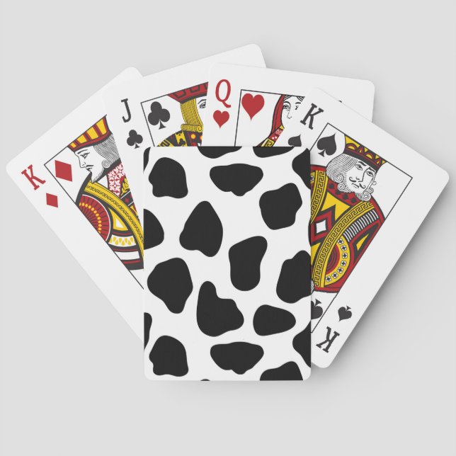 Cow pattern poker cards (Back)