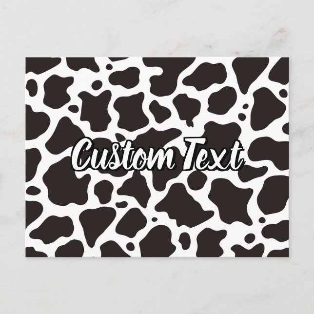 Cow Pattern Postcard (Front)