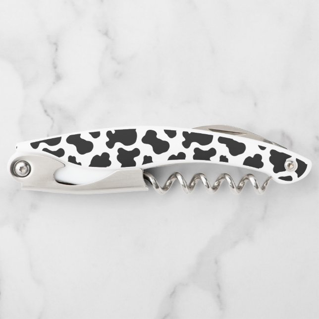 Cow Pattern Print Corkscrew (Front)